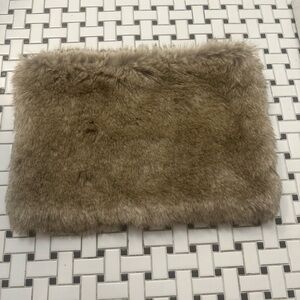 Calvin Klein Gray Faux Fur Accessory